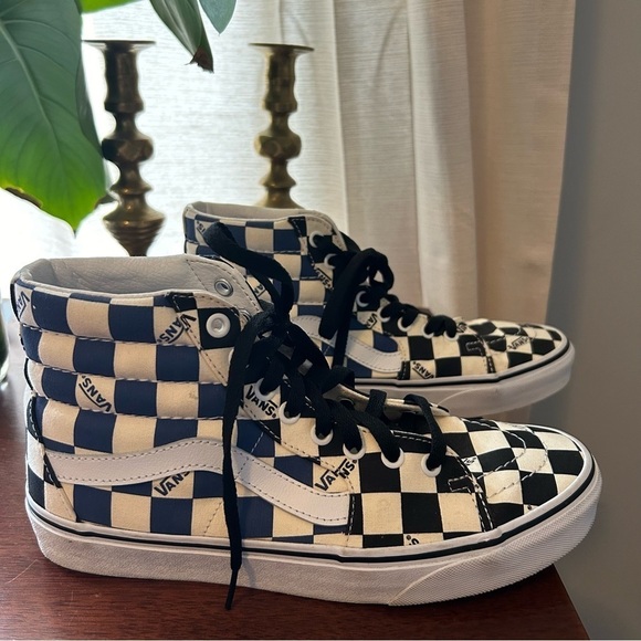 VANS Sk8-Hi Big Check - Black Navy - Picture 10 of 10